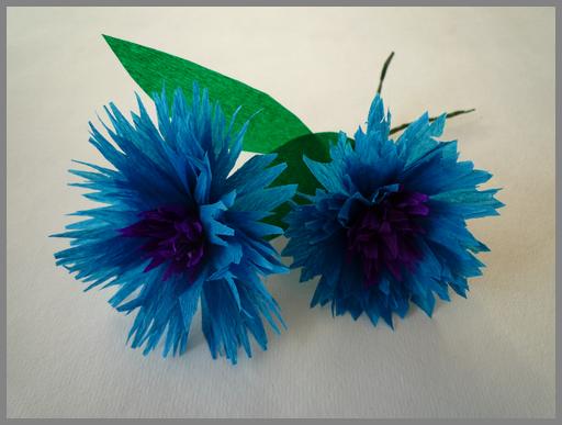 Papierblumen basteln