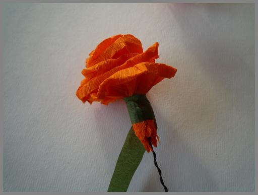 Papierblumen basteln