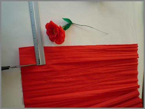 Papierblumen rot4 Papierblumen basteln