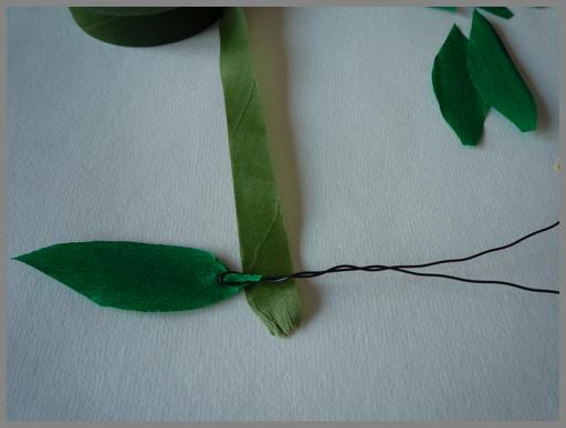 Papierblumen Stiel1 Papierblumen basteln