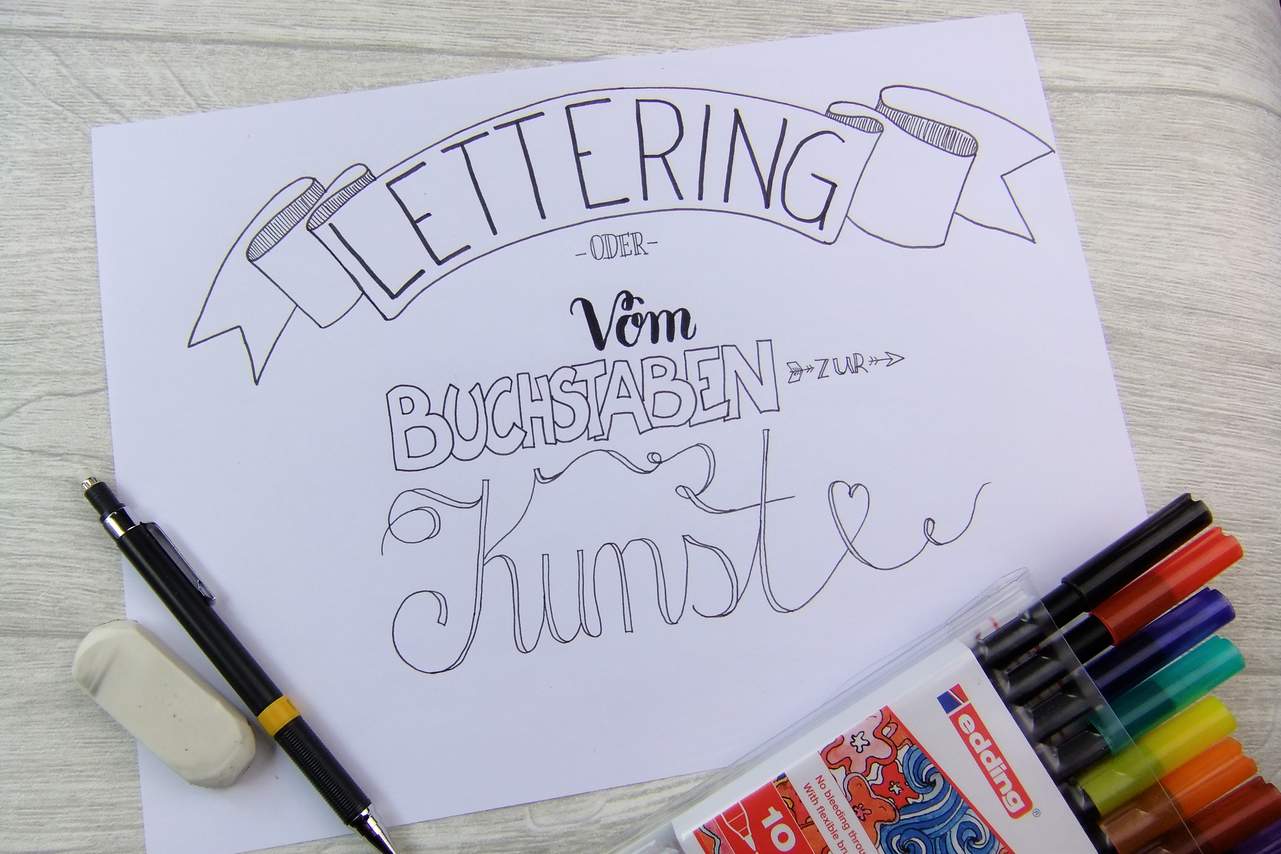 Handlettering lernen Anleitung VBS Hobby