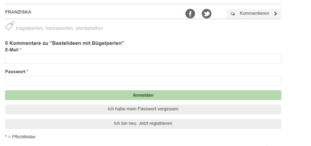 Gewinnspiel Quilling Kommentar