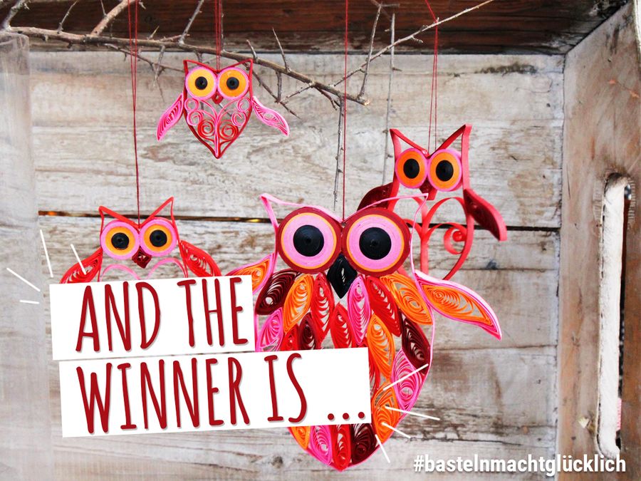 Quilling-Gewinnspiel - die Gewinner