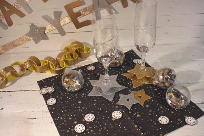 Silvesterdeko selber machen VBS Hobby