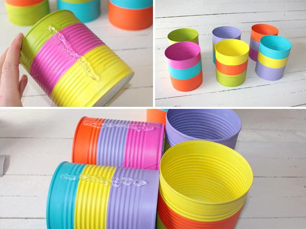 Besteckhalter: bunt Besteckbecher selber bemalen