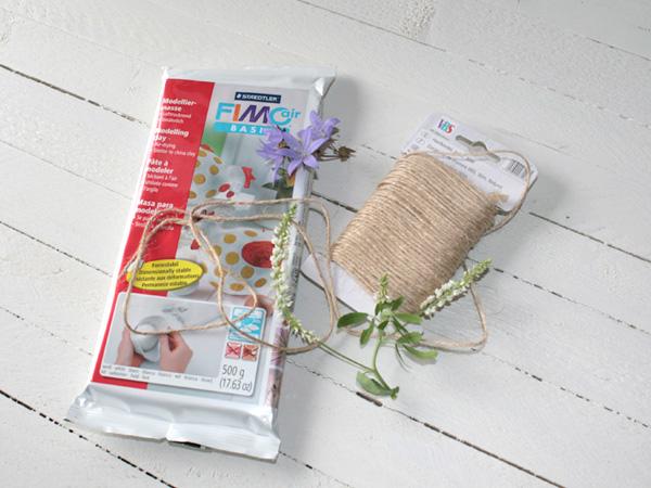 Tonanhänger: Material Tonanhänger selber machen