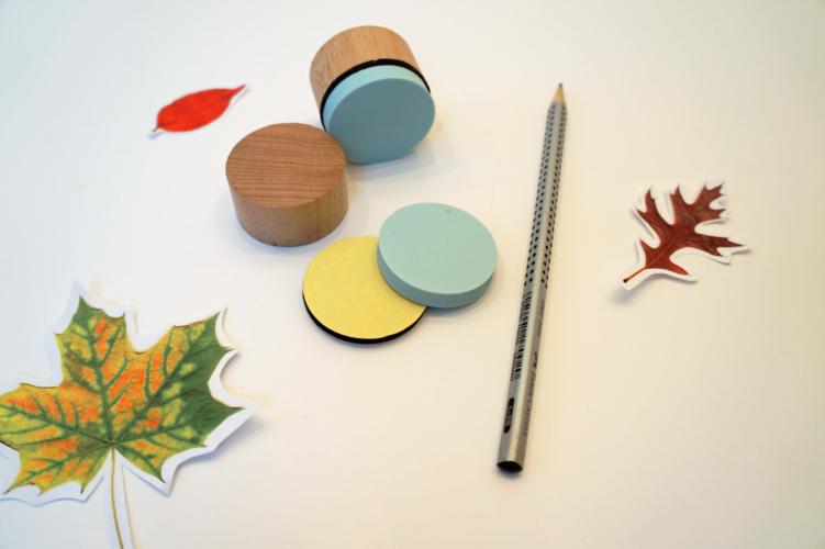 Herbststempel: Motiv Stempel für den Herbst selber schnitzen