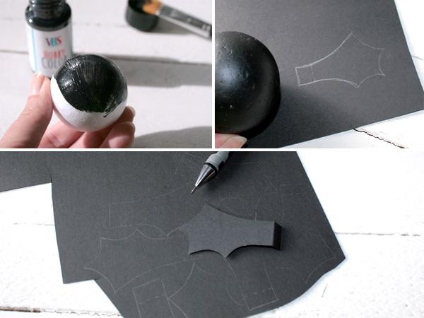 Dekoration für Halloween: Fledermaus Girlande Halloween Dekoration Goirlande aus Fledermäusen