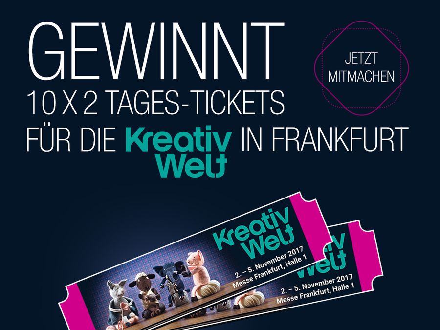 Gewinnspiel: 10 x 2 Tickets für die Kreativ Welt in Frankfurt 
