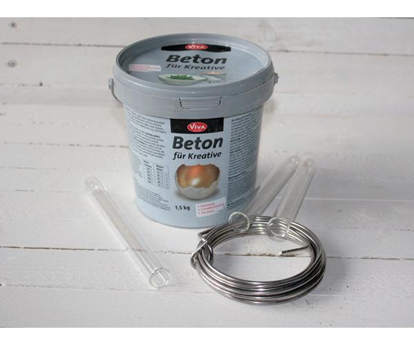 Betonvasen: Materialien Materialien für die Betonvasen