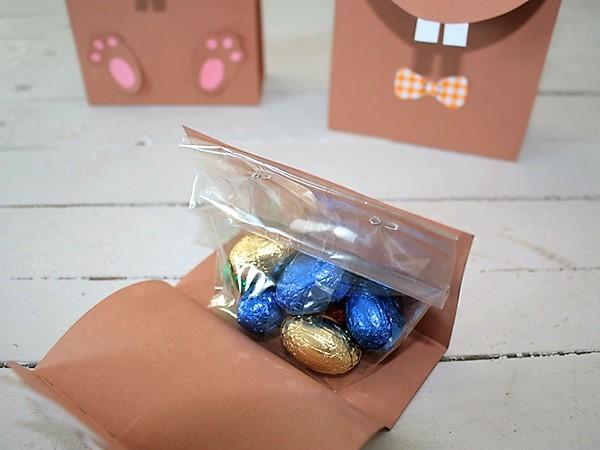 Osterhasen Geschenkverpackung: befüllen Osterhasen Geschenkverpackung zum selber befüllen