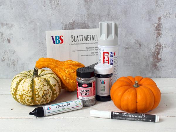 Bemalte Kürbisse: Mood-Bild Bemalte Kürbisse zu Halloween einfach selber machen