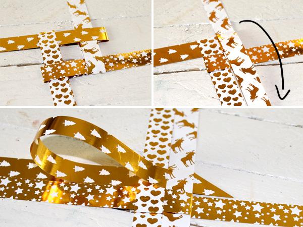 Fröbel Lichterkette: Schritt 1 Fröbelsterne selber falten Anleitung