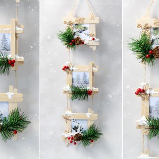 Geschenkidee: Winterlicher Bilderrahmen