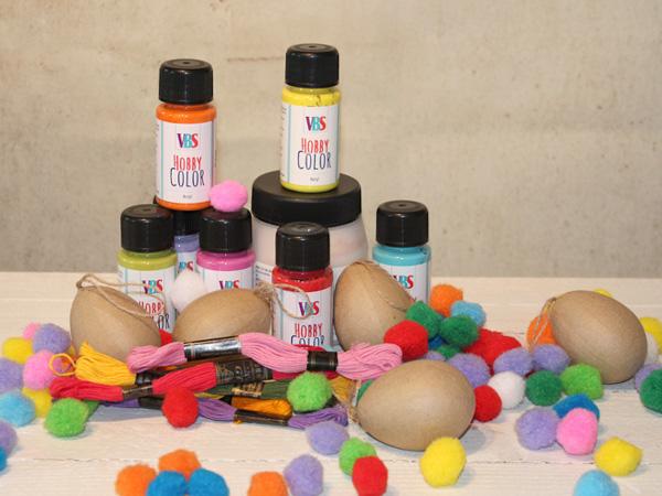 Anleitung: bunter Osterstrauch - benötigtes Material Benötigtes Material für einen bunten Osterstrauch