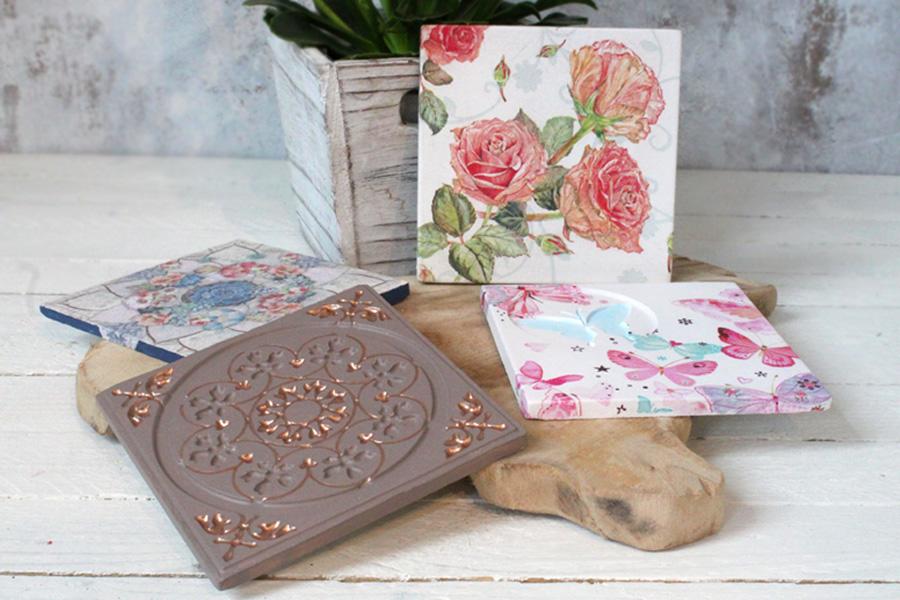 Guide to casting and decorating tiles.