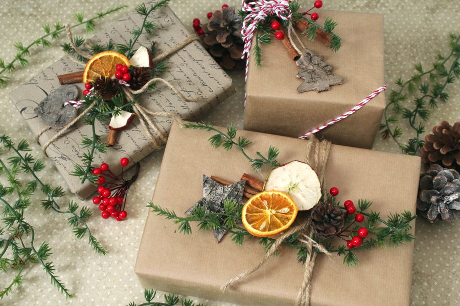 Naturliche Geschenkverpackung Zu Weihnachten Einfach Selber Basteln Vbs Hobby