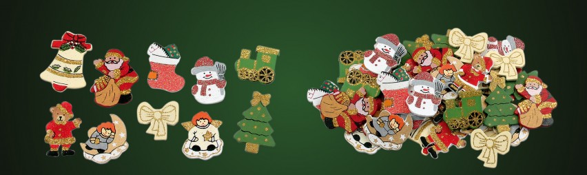 Weihnachtliche Streuteile