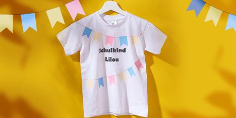 Personalisiertes T-Shirt zur Einschulung
