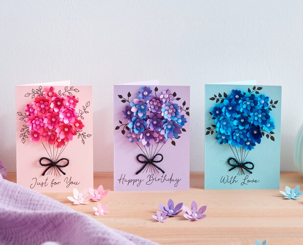 karten mit blumen