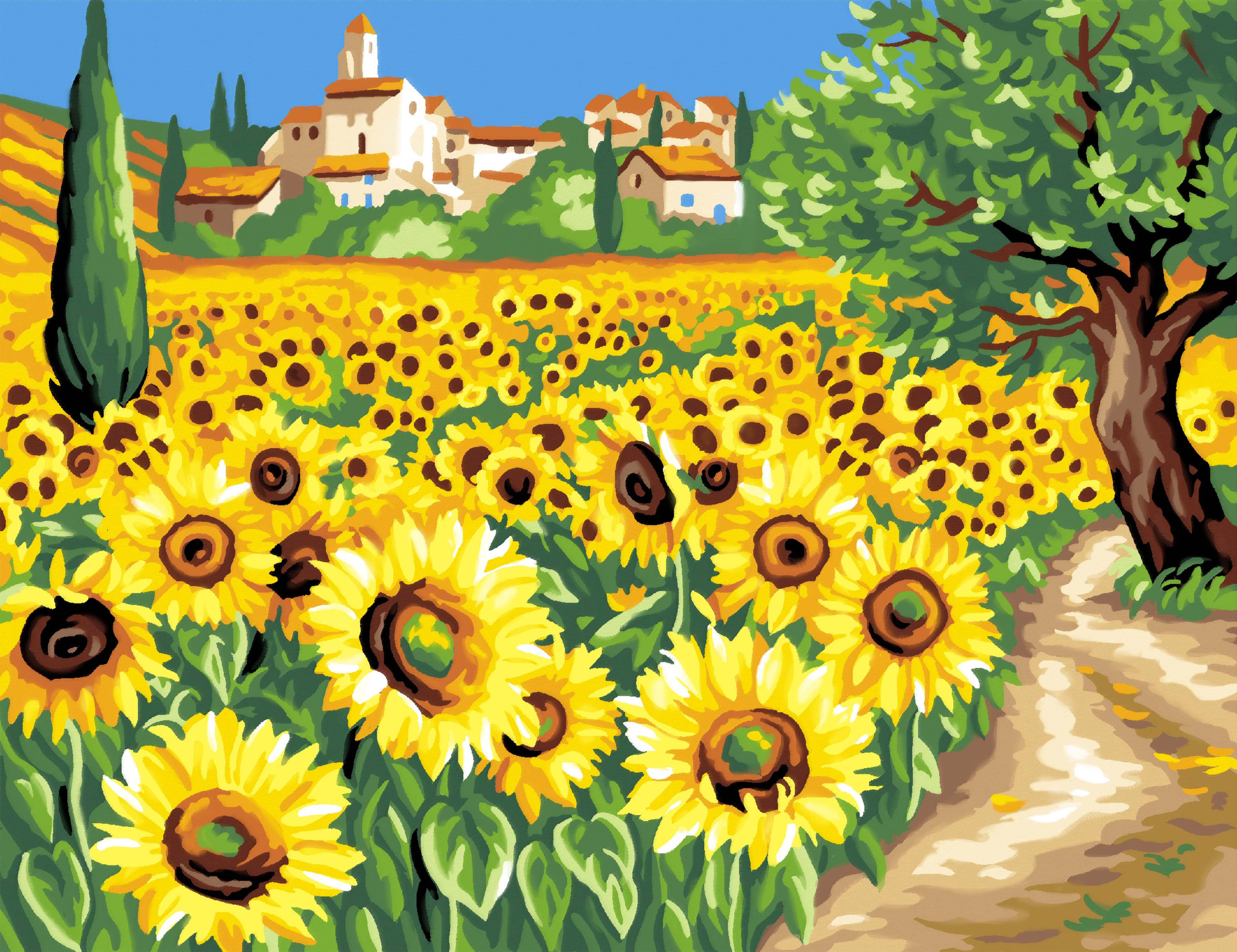 Malen nach Zahlen "Sonnenblumen" Malen nach Zahlen "Sonnenblumen"