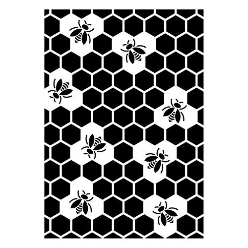 Schablonen "Bienenwaben" | VBS Hobby Bastelshop