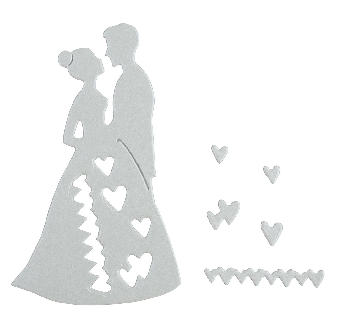 Stanzschablone Brautpaar Vbs Hobby Bastelshop