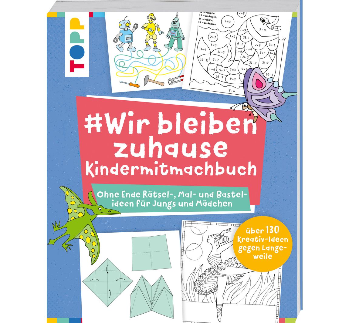 Buch #Wir bleiben zuhause - Kindermitmachbuch