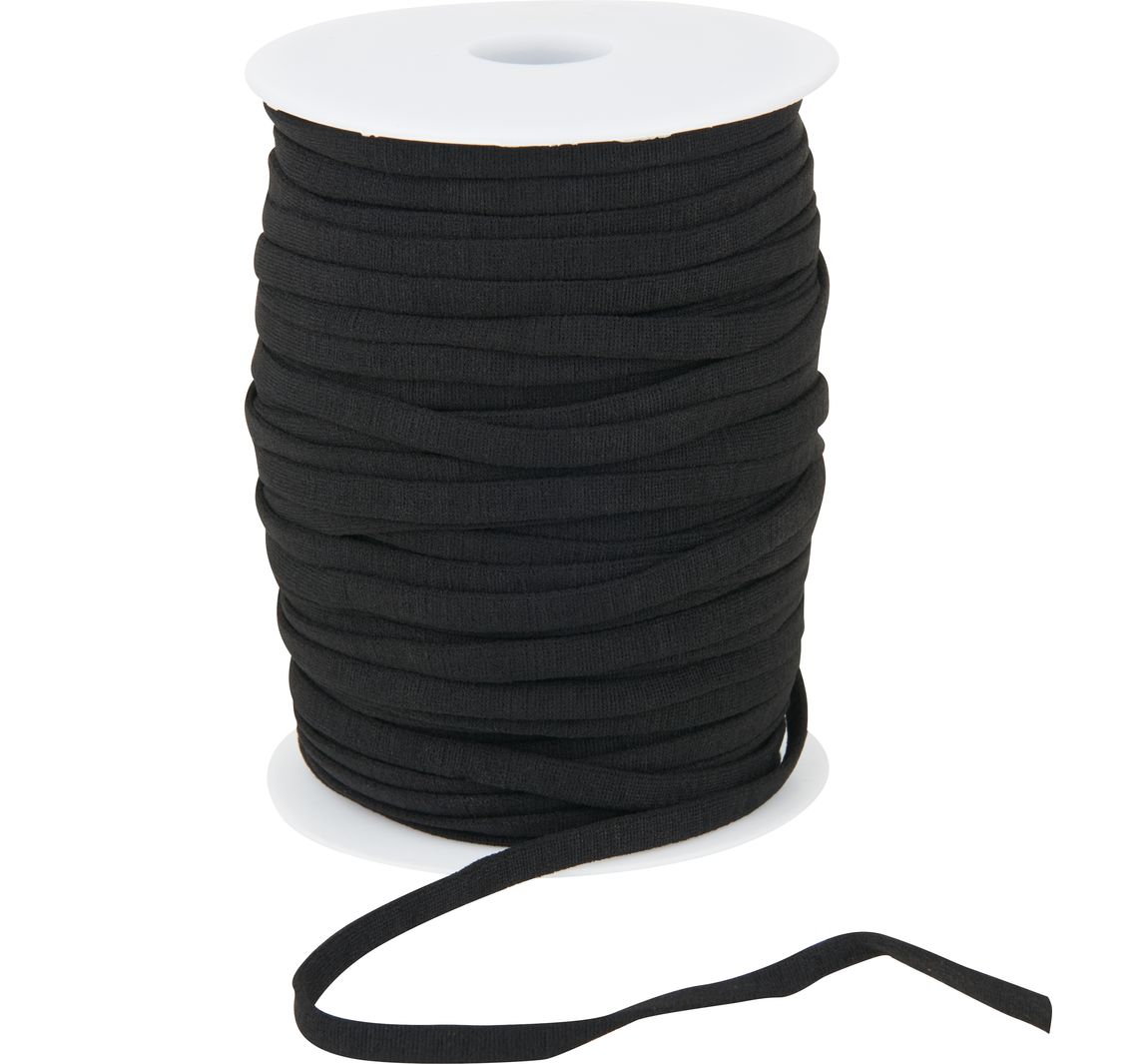 50 m Elastikband, 5,8 mm breit - Schwarz