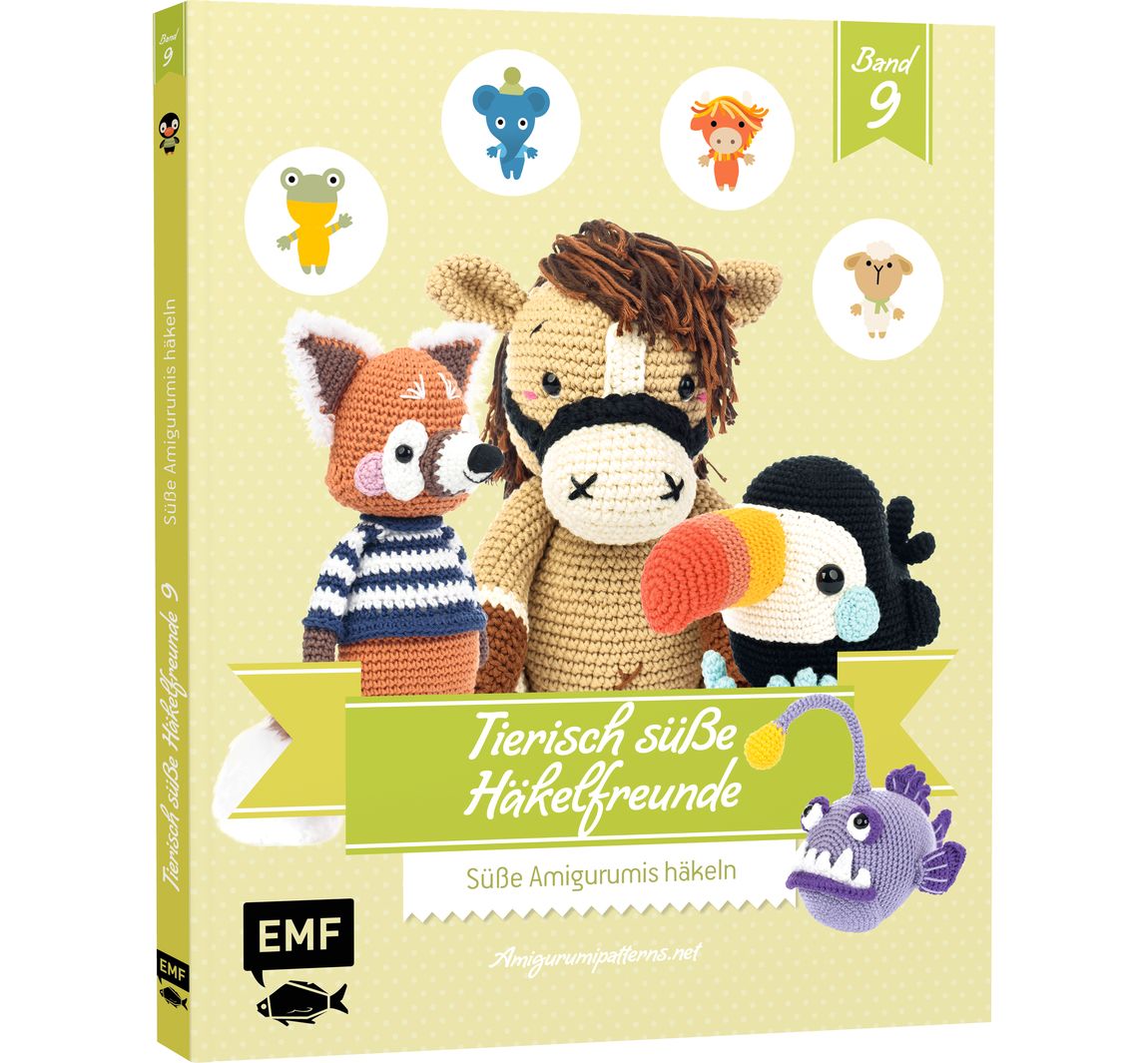 Buch "Tierisch süße Häkelfreunde 9 - Süße Amigurumis häkeln"