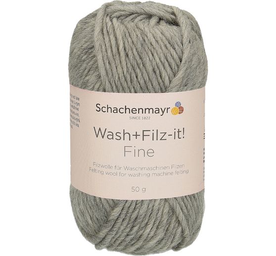 Schachenmayr Wash + Filz-it! Fine, 50 g, ca. 100 m Steel