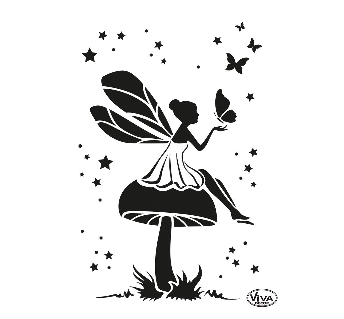 Schablone "Elfe und Schmetterling" | VBS Hobby Bastelshop