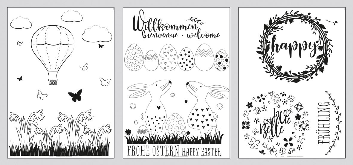 Fenster Malvorlagen Fruhling Ostern Inkl Kreide Marker Vbs Hobby Bastelshop