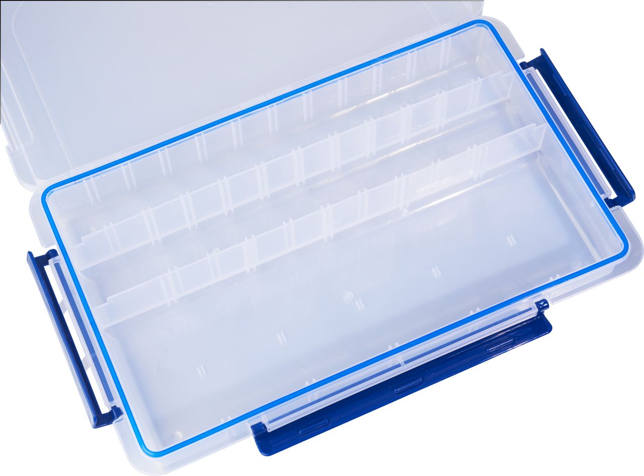 VBS Sortierboxen 10 Stück Mit 8 Fächern – Ø 10 Cm, Höhe 2,5 Cm, Transparent, Mit Klappdeckel