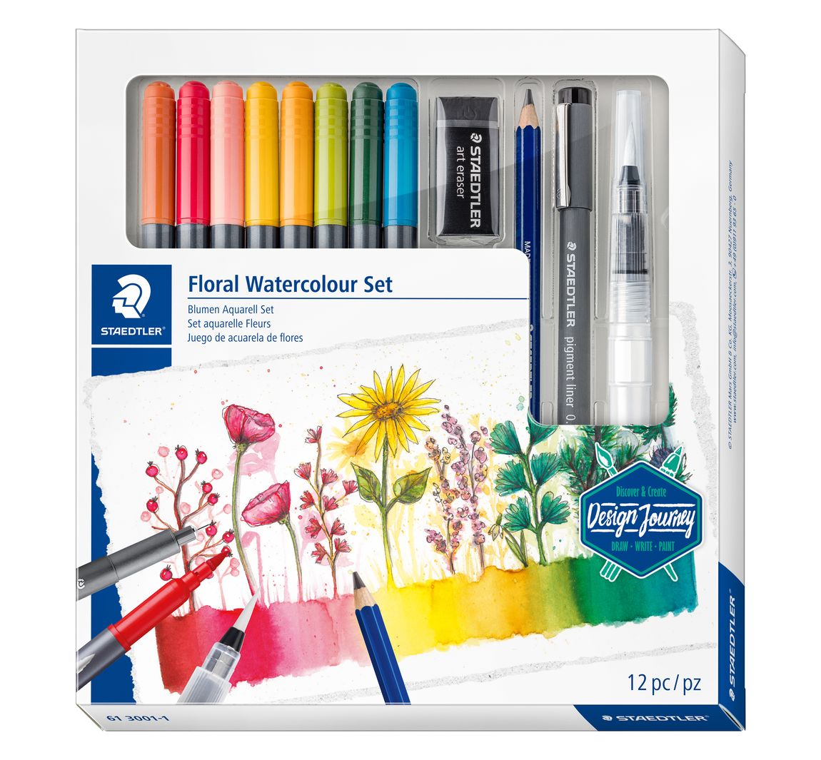 STAEDTLER AquarellSet "Blumen" VBS Hobby