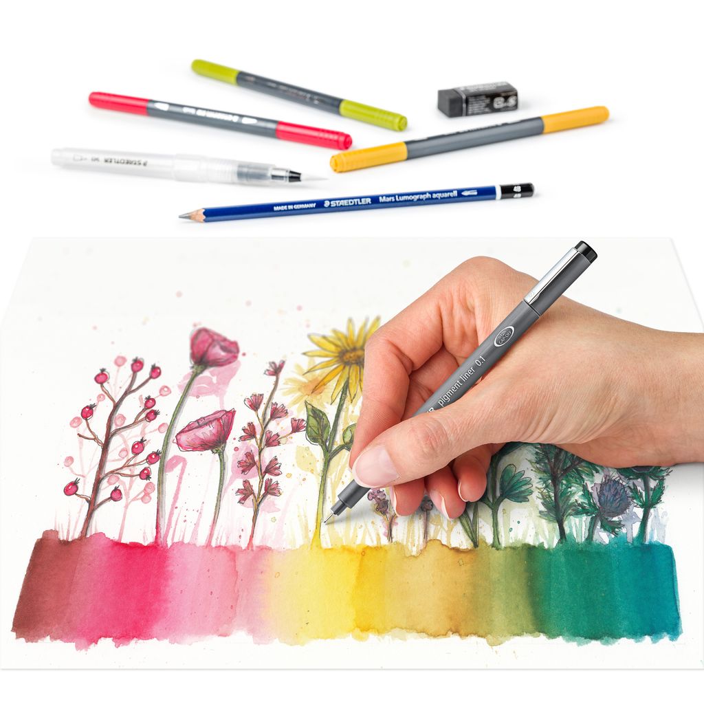 STAEDTLER AquarellSet "Blumen" VBS Hobby