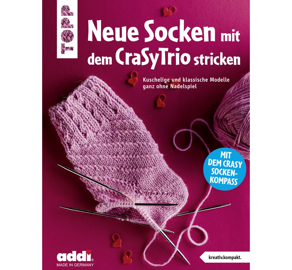 Buch "Neue Socken mit dem CraSyTrio stricken" VBS Hobby