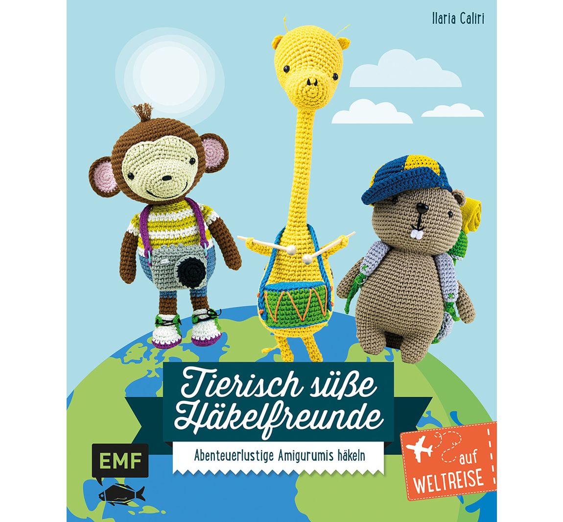 Buch "Tierisch süße Häkelfreunde auf Weltreise"