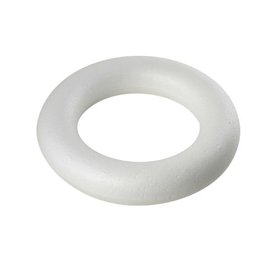 Styroporring voll, Weiß, Ø 12 cm | VBS Hobby Bastelshop