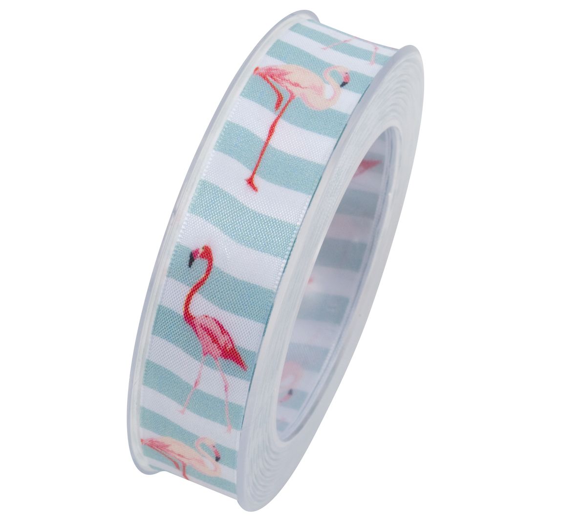 Taftband Flamingo