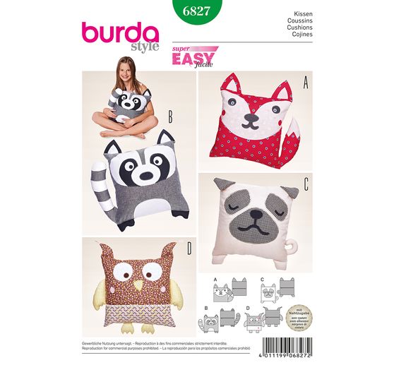 Schnittmuster Sternkissen Hund