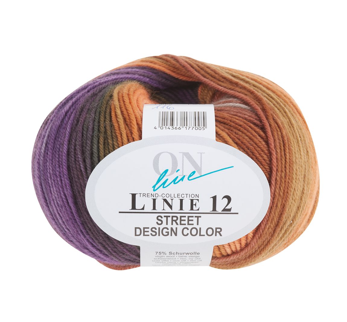 ONline Wolle Street Design Color, Linie 12 - Farbe 116