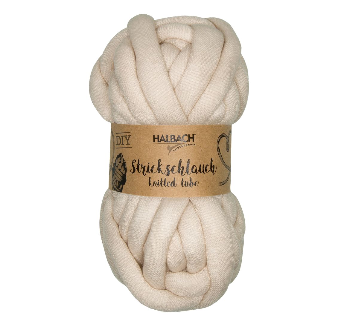 Strickschlauch - Creme