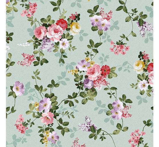 Baumwoll-Stoff "Antique Flower", Meterware | VBS Hobby Bastelshop