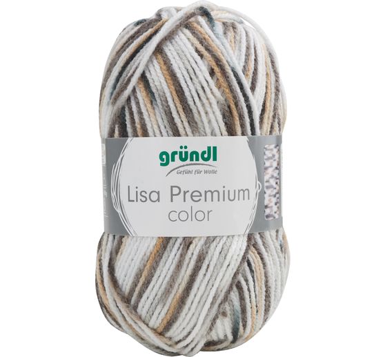 Gründl Wolle "Lisa Premium Color", 50 g, ca. 133 m