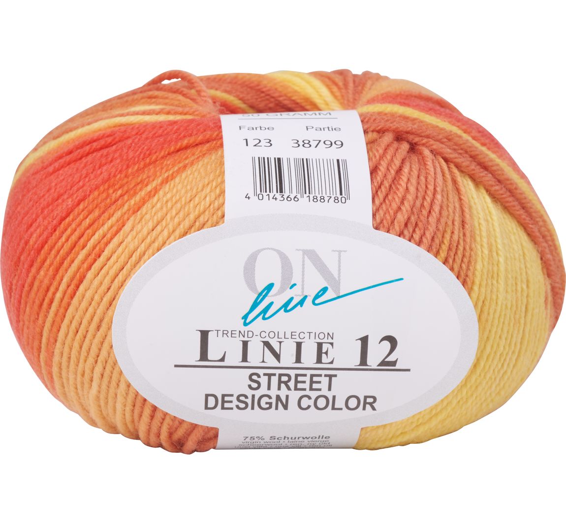 ONline Wolle Street Design Color, Linie 12 - Farbe 123
