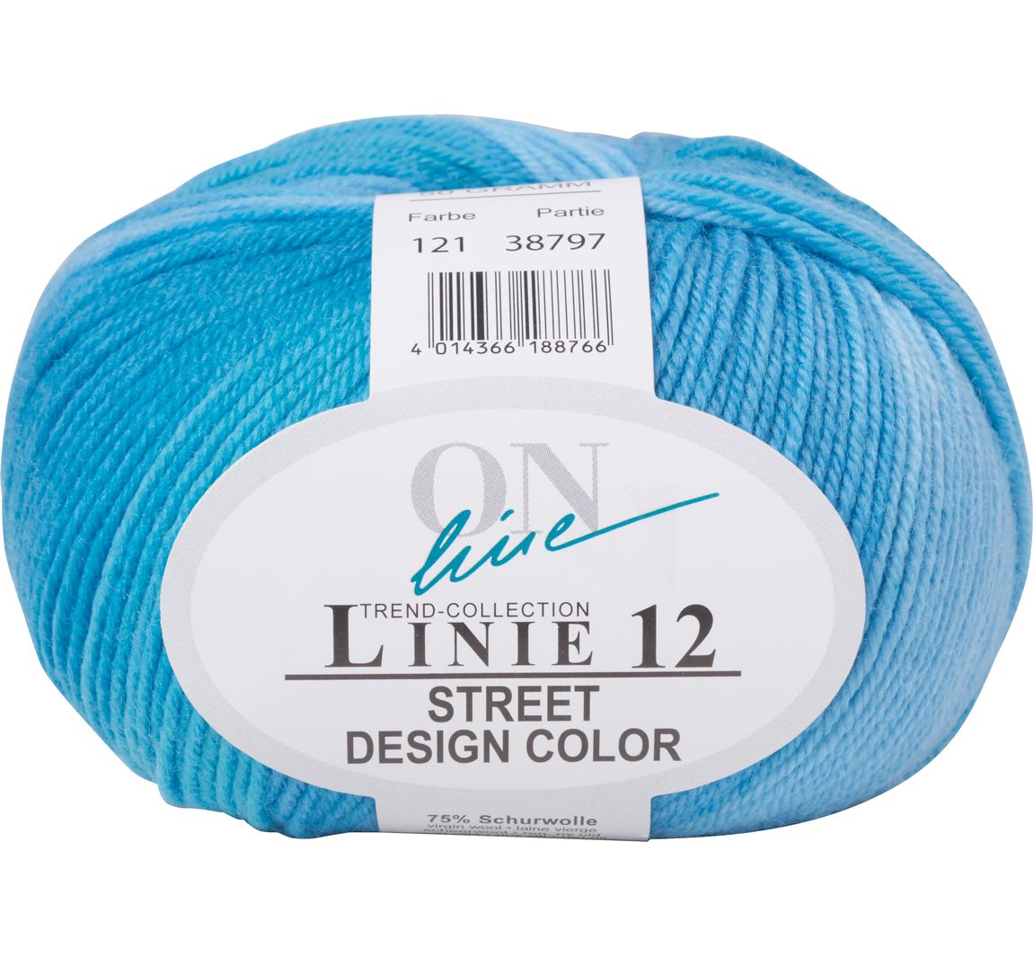 ONline Wolle Street Design Color, Linie 12 - Farbe 121