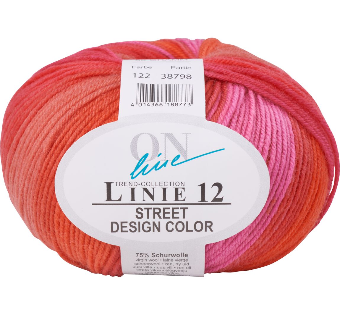 ONline Wolle Street Design Color, Linie 12 - Farbe 122