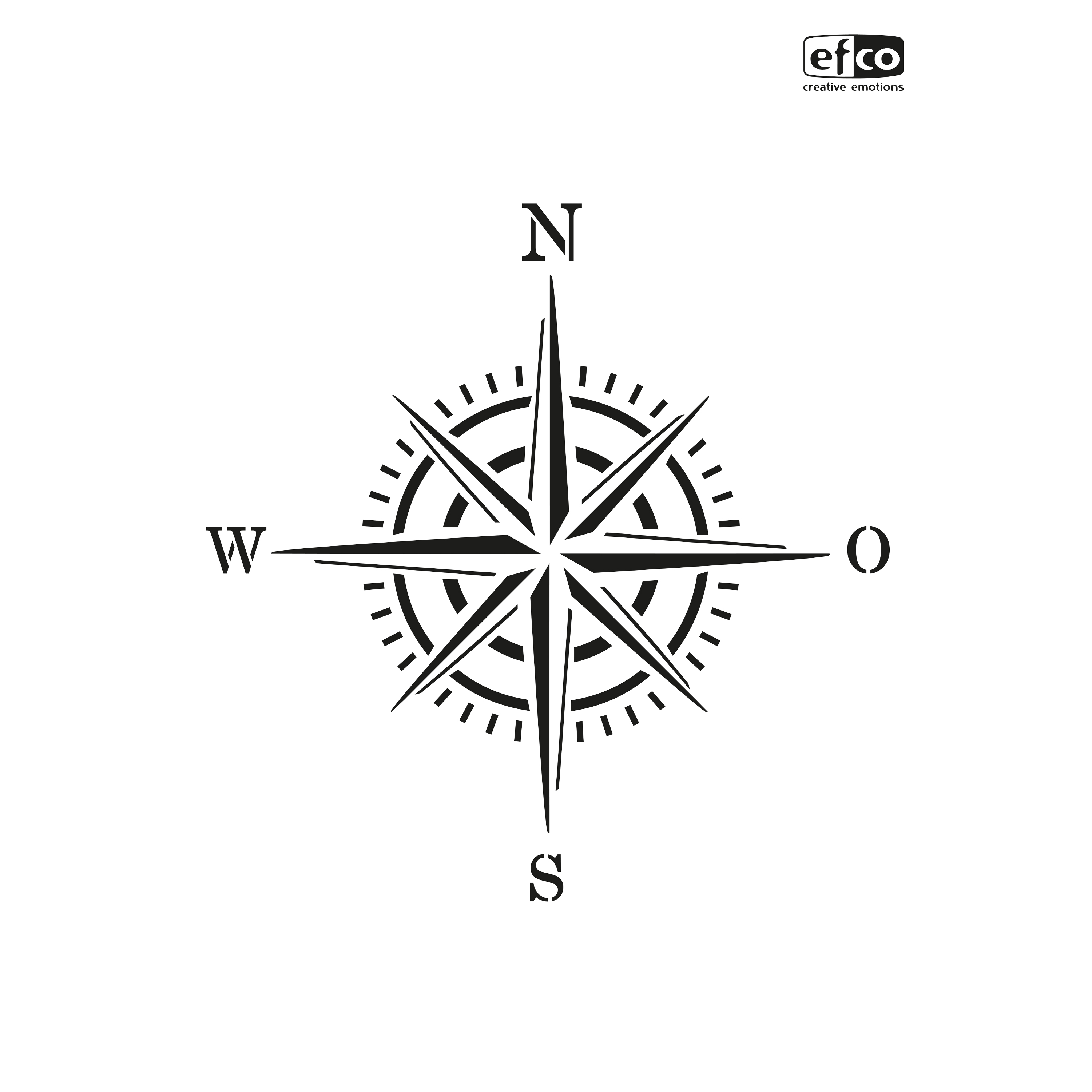 Schablone "Windrose" | VBS Hobby Bastelshop