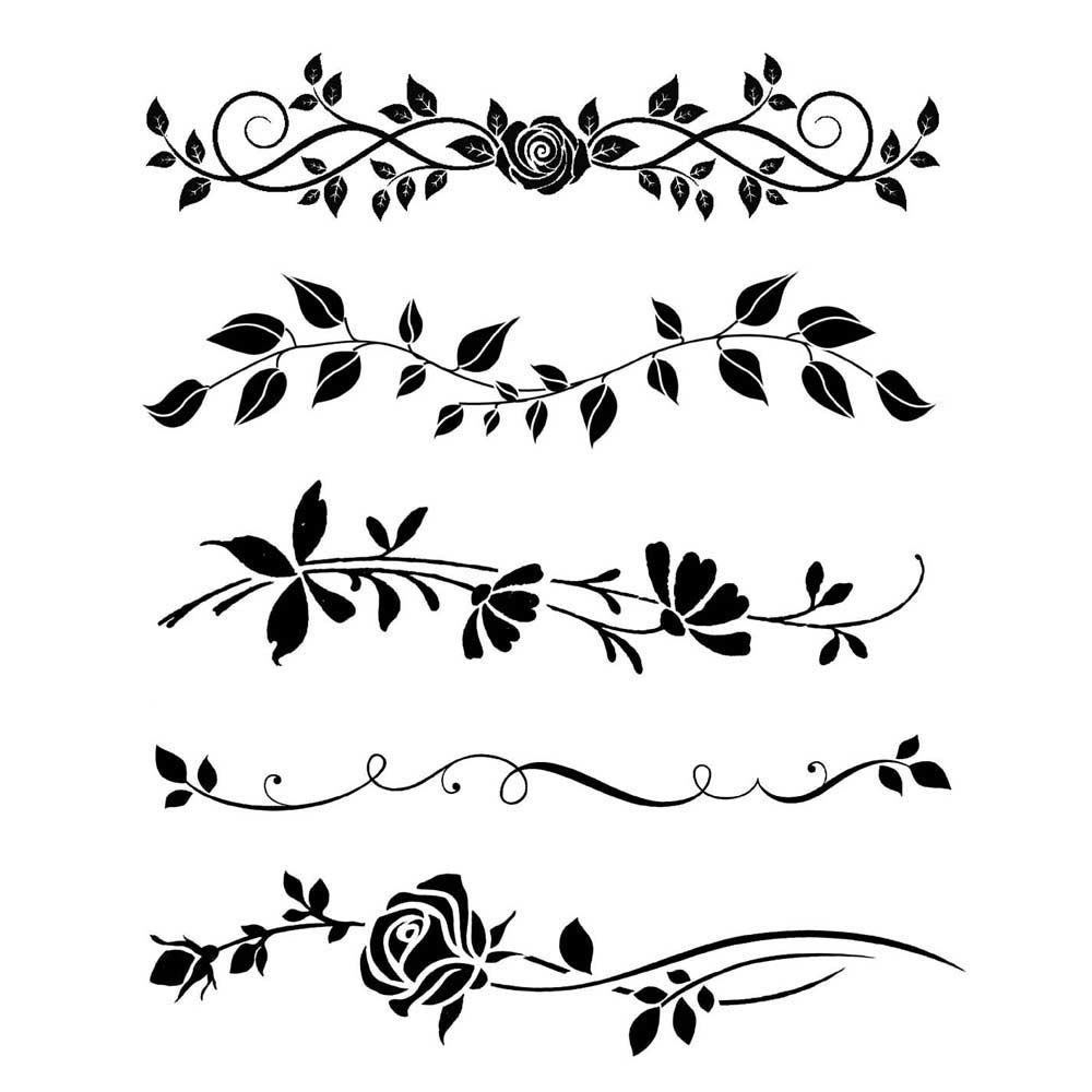 Schablone &ldquo;Blumenranken&rdquo; | VBS Hobby Bastelshop